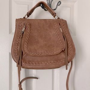 Tan Urban Expressions saddle purse